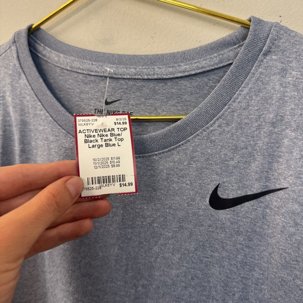 Nike Blue/ Black Tank Top Large