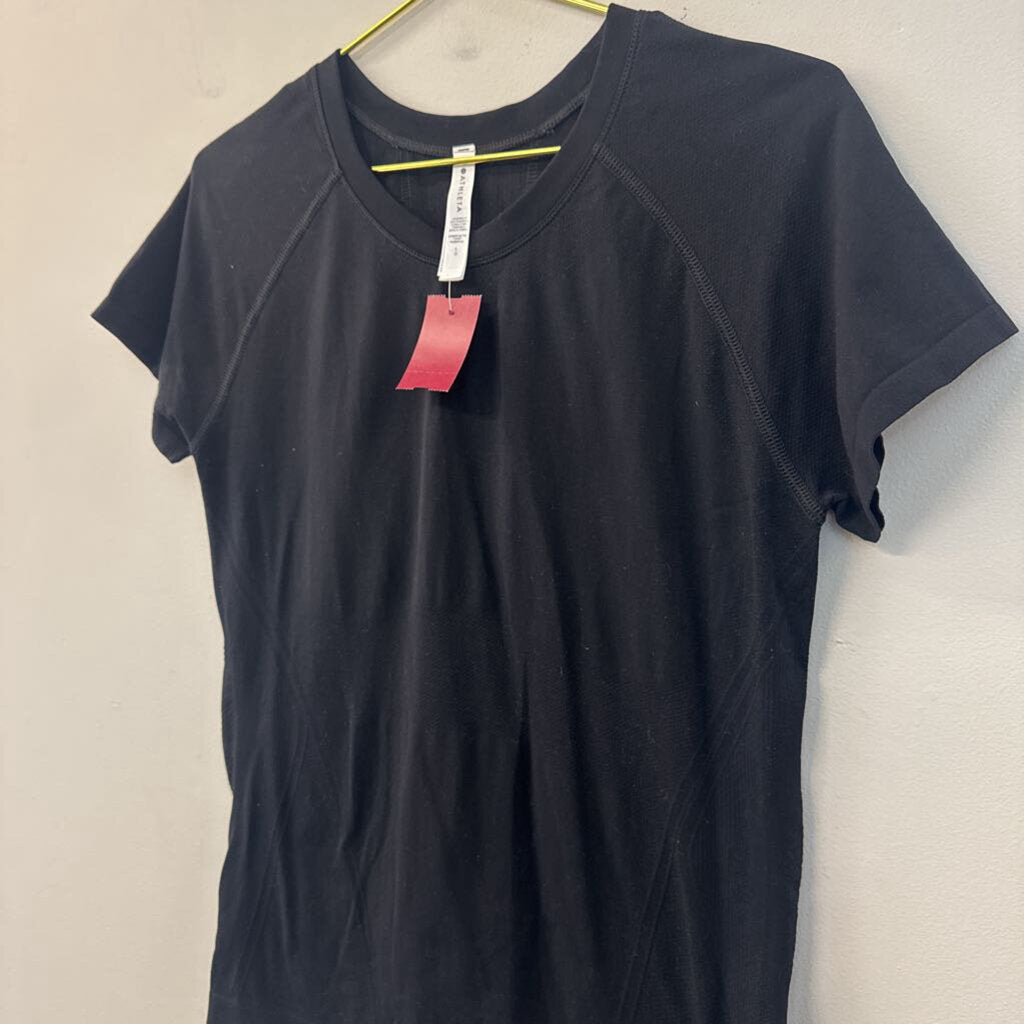 Athleta Black Short Sleeve Athletic Top Large