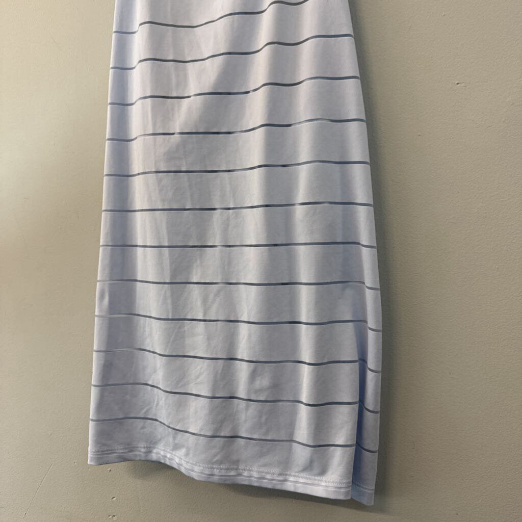 Athleta Blue Striped Tank Top Medium