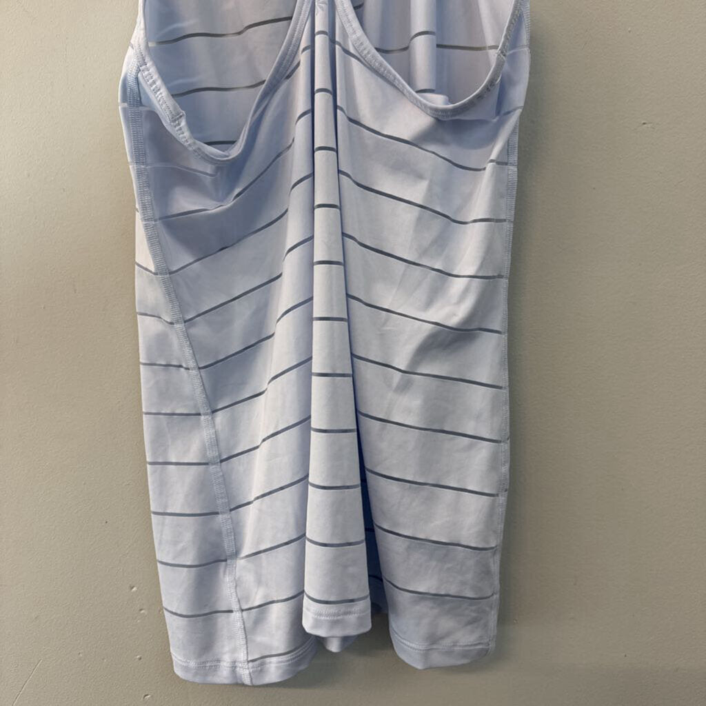 Athleta Blue Striped Tank Top Medium