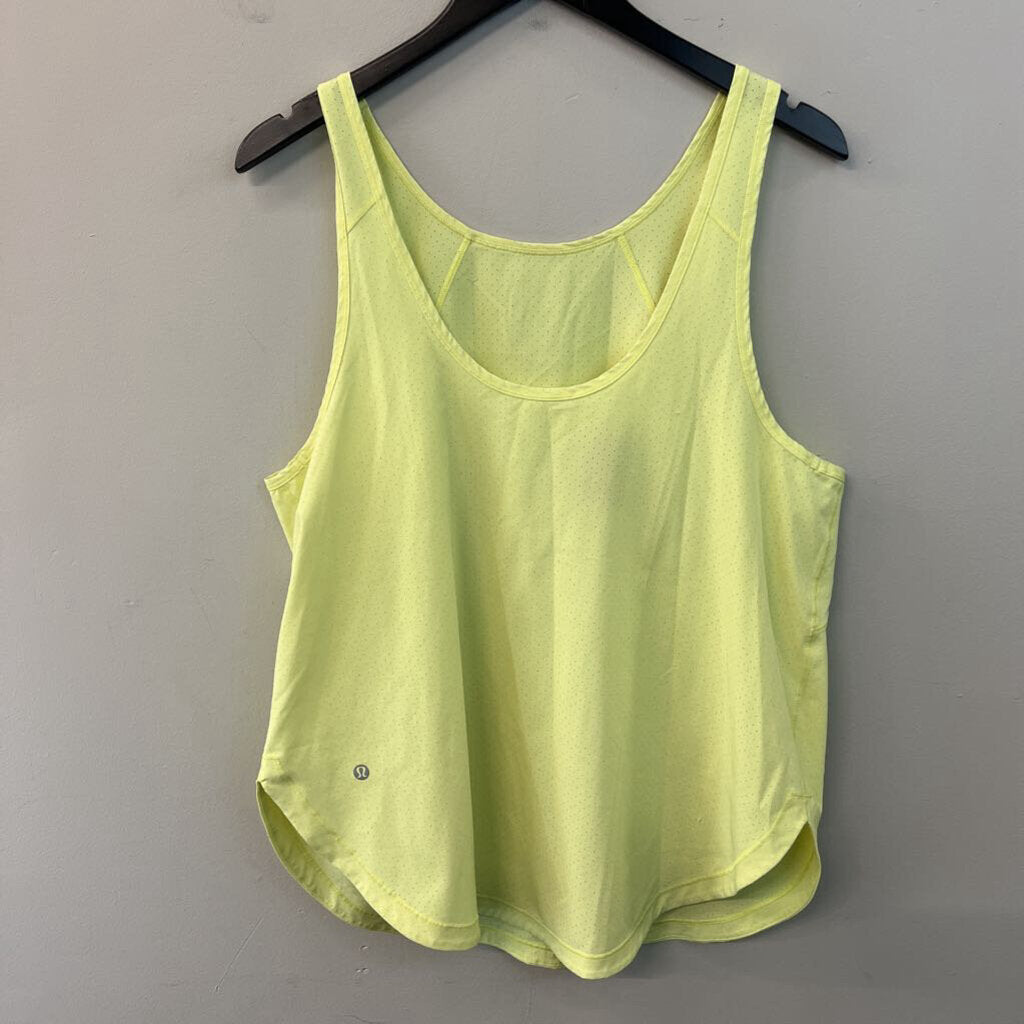 Lululemon Neon Green Tank Top Medium