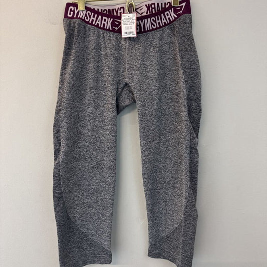 Gym Shark Grey Cropped Leggings Medium