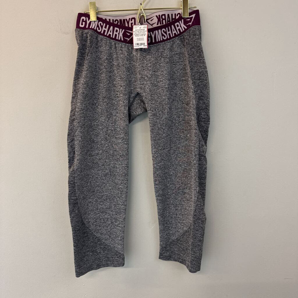 Gym Shark Grey Cropped Leggings Medium