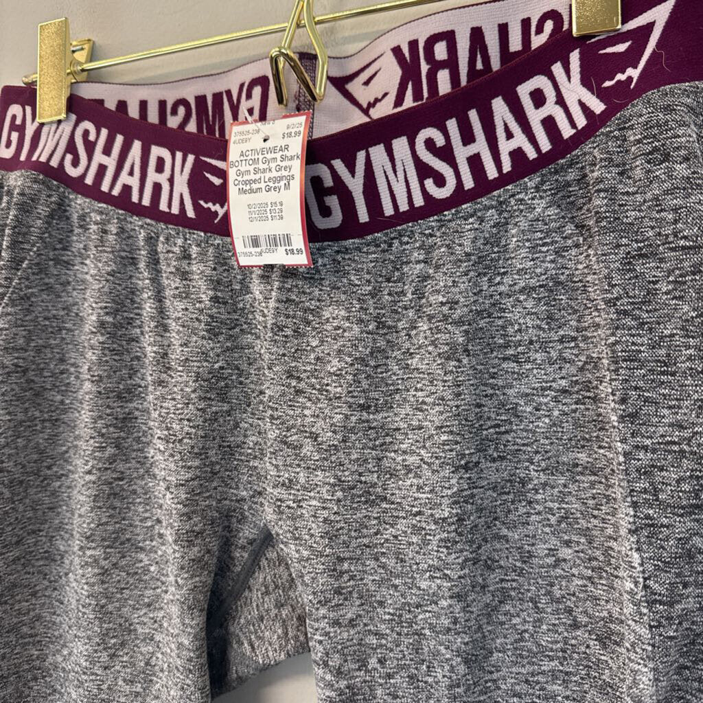 Gym Shark Grey Cropped Leggings Medium