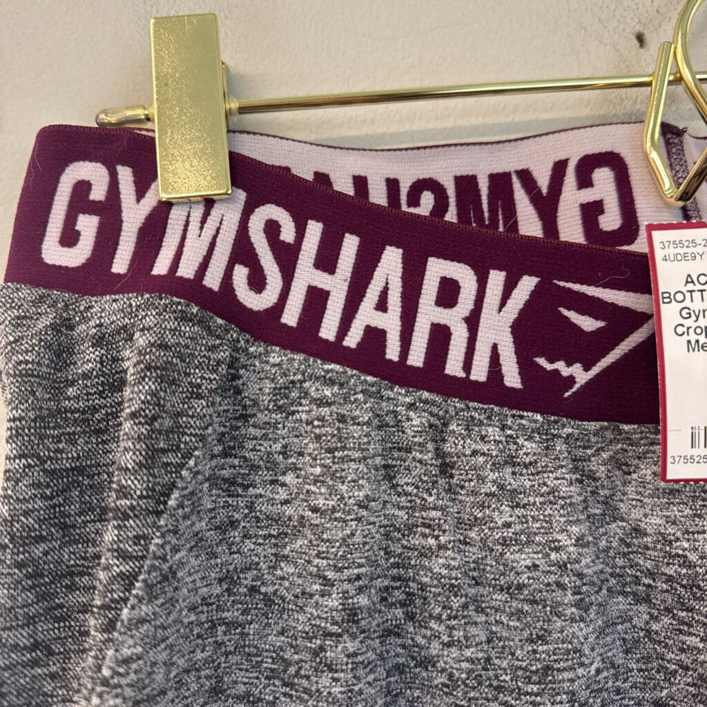 Gym Shark Grey Cropped Leggings Medium