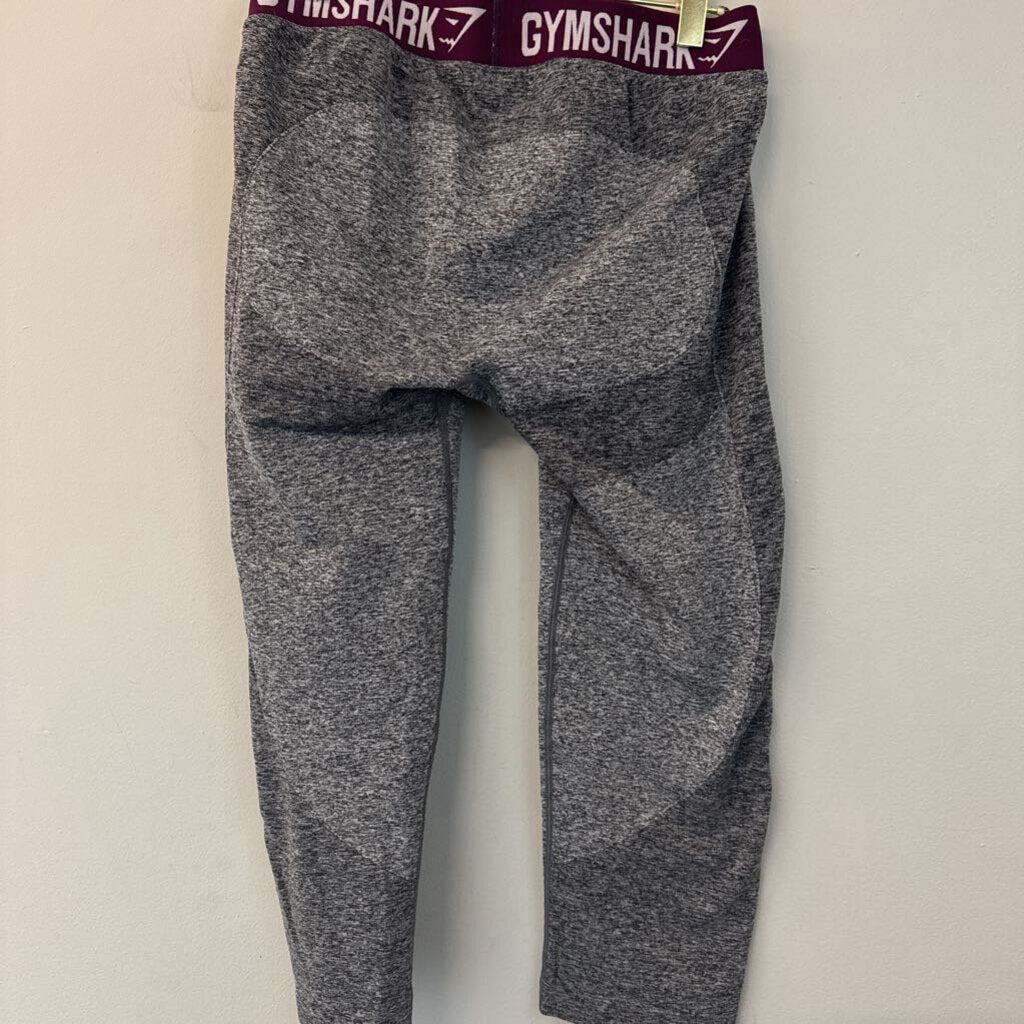 Gym Shark Grey Cropped Leggings Medium