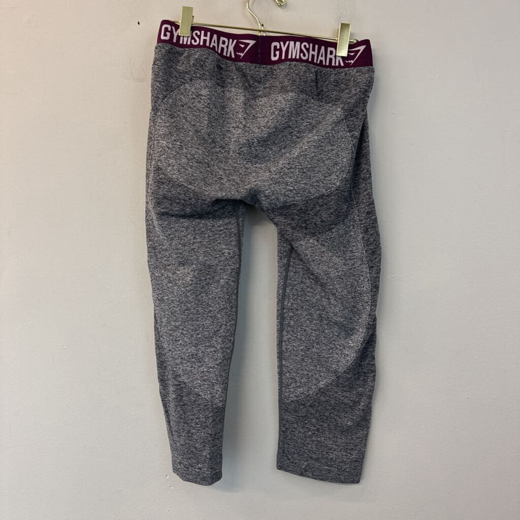Gym Shark Grey Cropped Leggings Medium