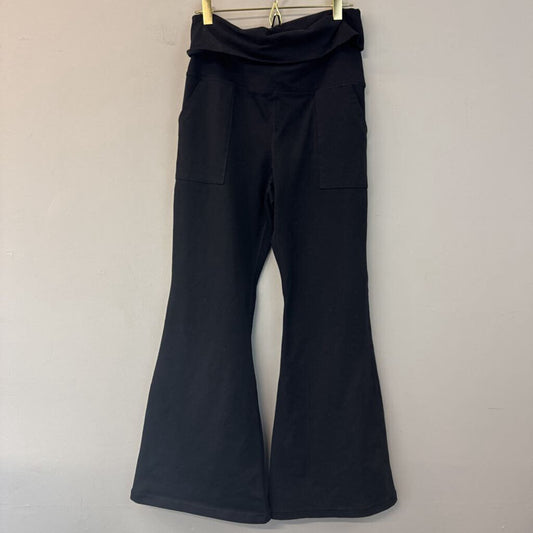 Offline by Aerie Black Foldover Flare Leggings Large