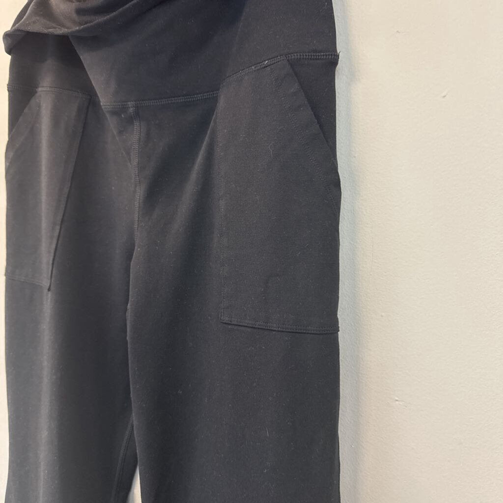 Offline by Aerie Black Foldover Flare Leggings Large