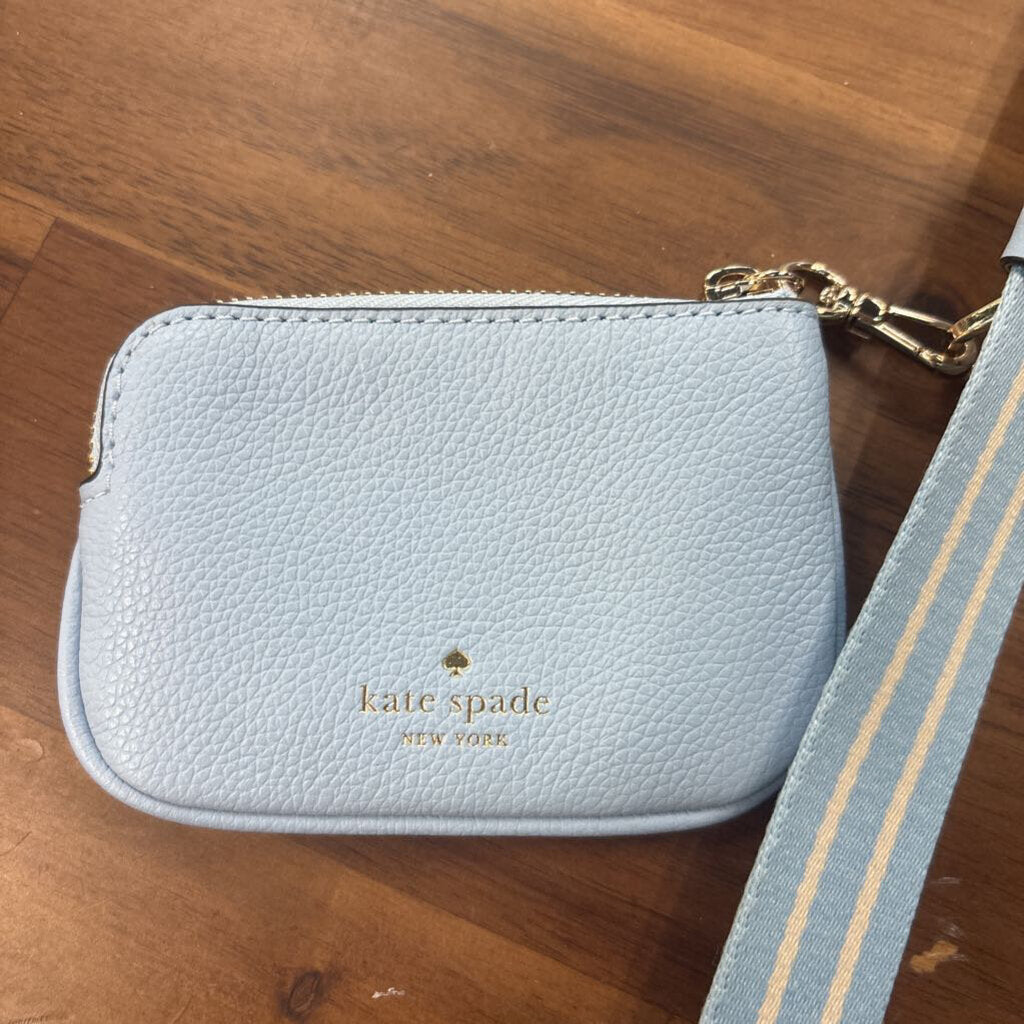 Kate Spade Light Blue Leather Rosie North South Crossbody Purse