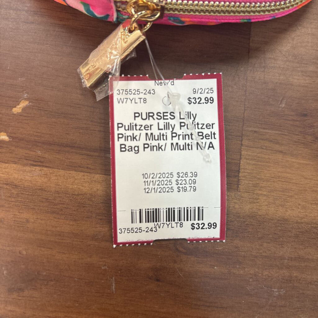 Lilly Pulitzer Pink/ Multi Print Belt Bag