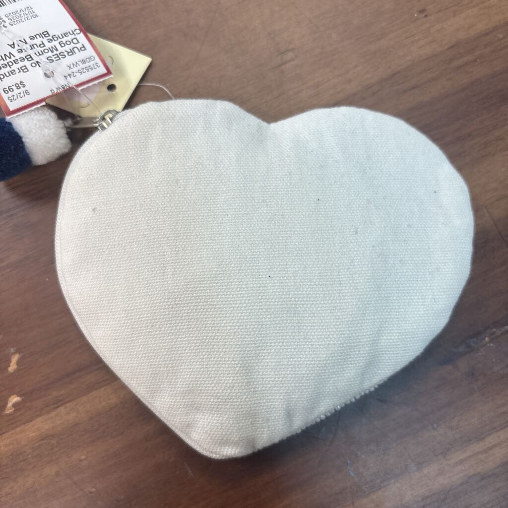 Dog Mom Beaded Change Purse