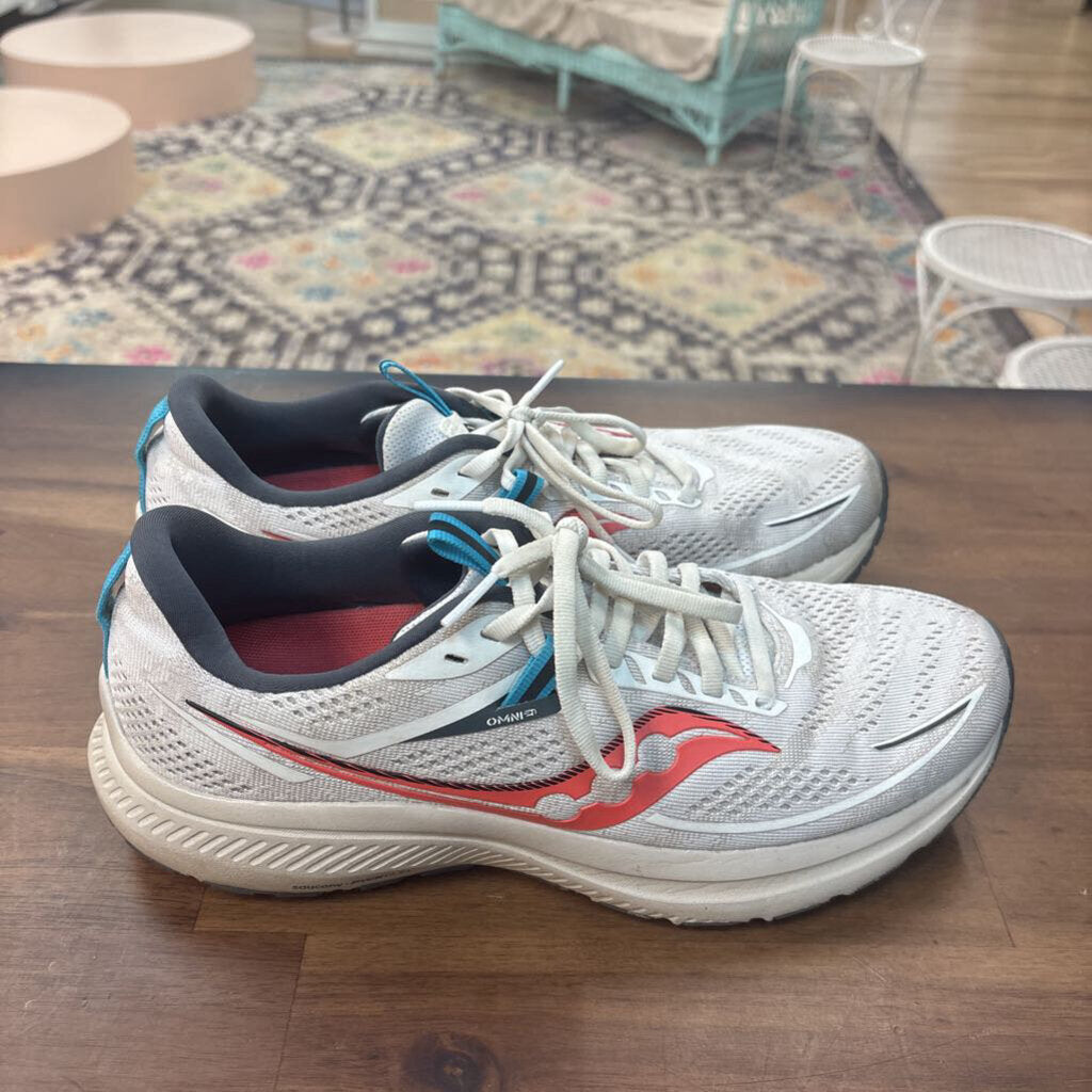 Saucony White/ Multi Omni 21 Sneakers 9
