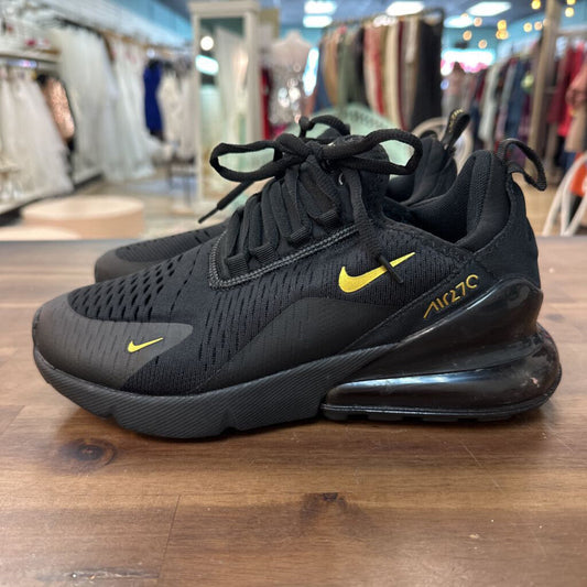 Nike Black/ Gold Air Max 270 Sneakers 6.5