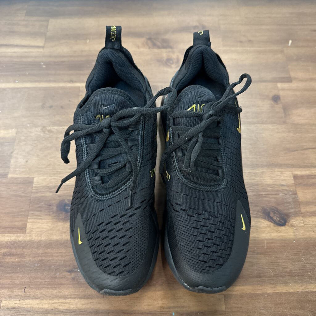 Nike Black/ Gold Air Max 270 Sneakers 6.5