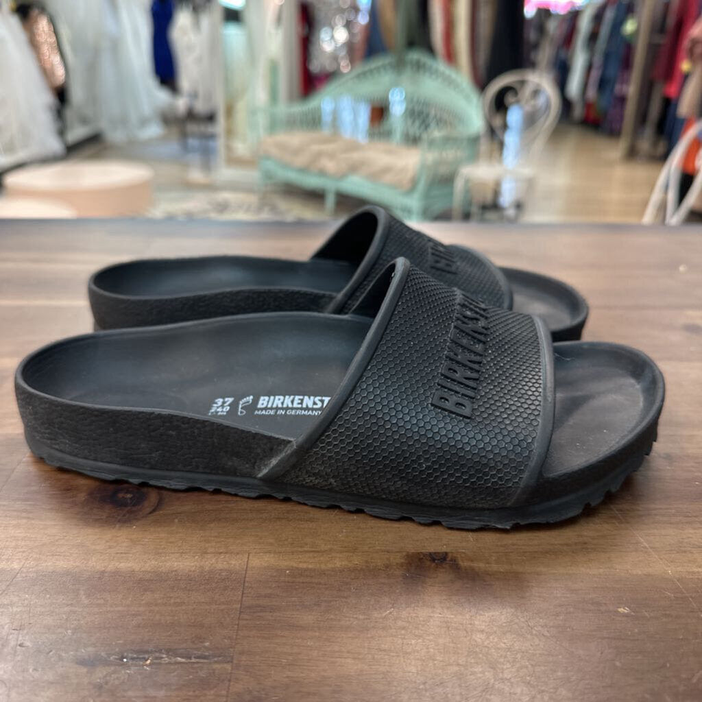 Birkenstock Black Barbados Eva Slides 37