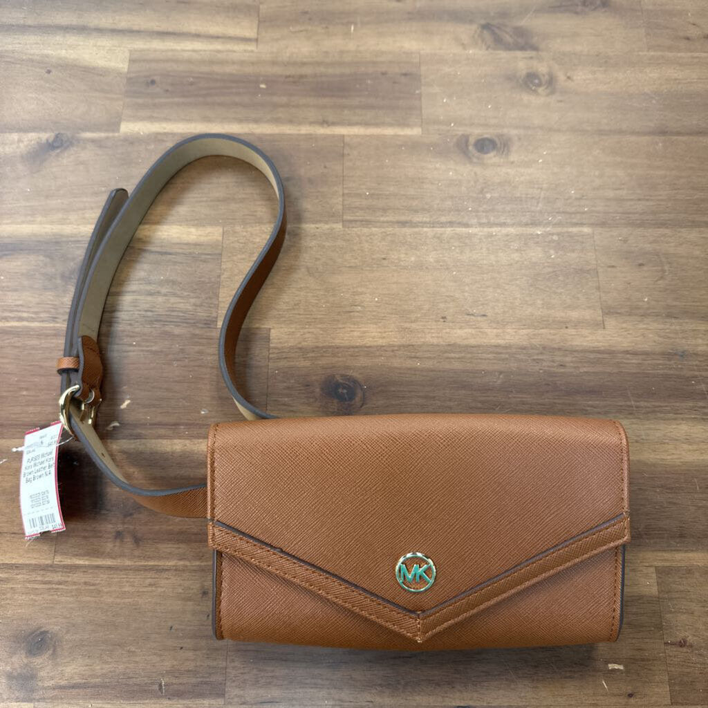 Michael Kors Brown Leather Belt Bag
