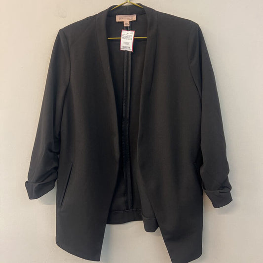 Philosophy Black Open Front Blazer Top Small