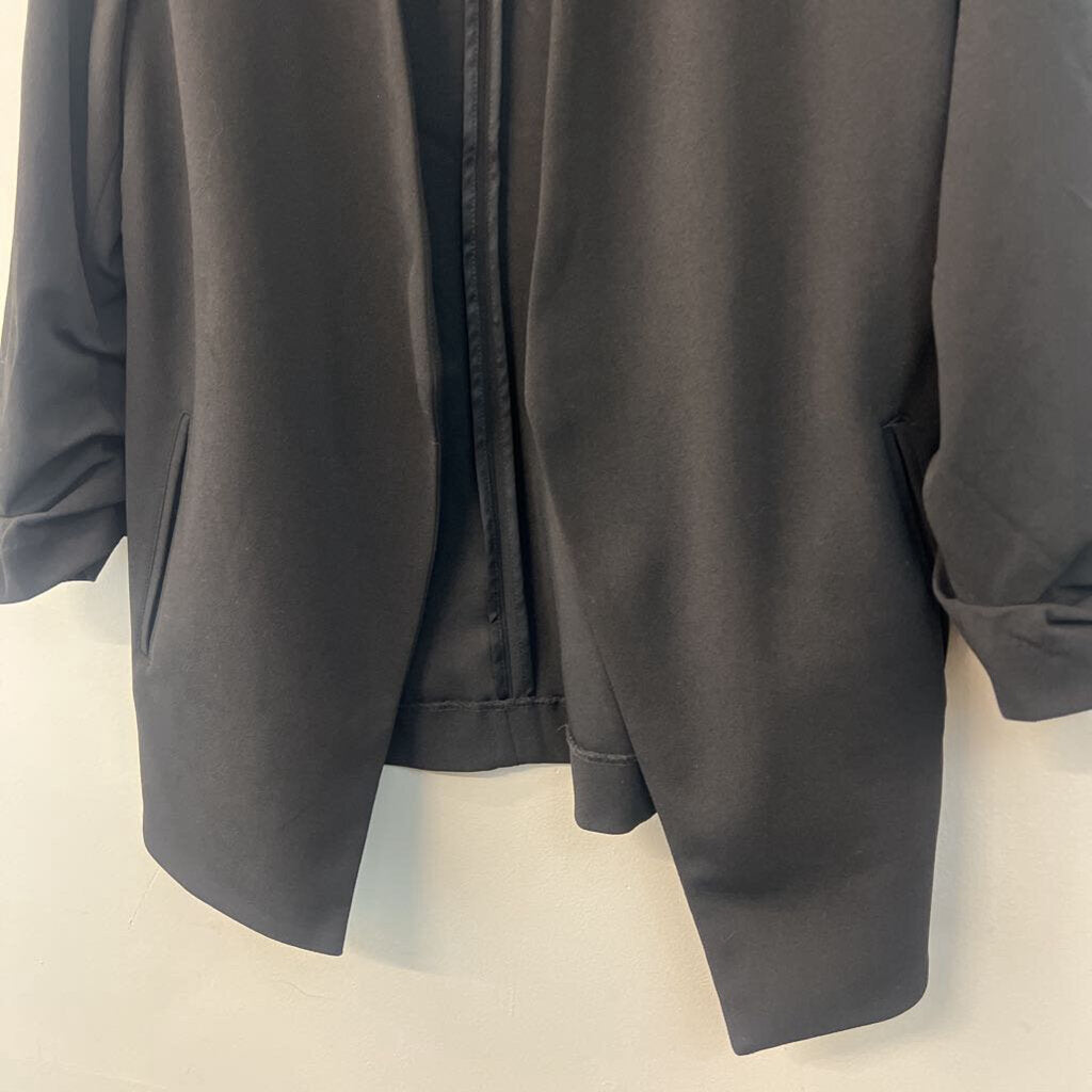 Philosophy Black Open Front Blazer Top Small