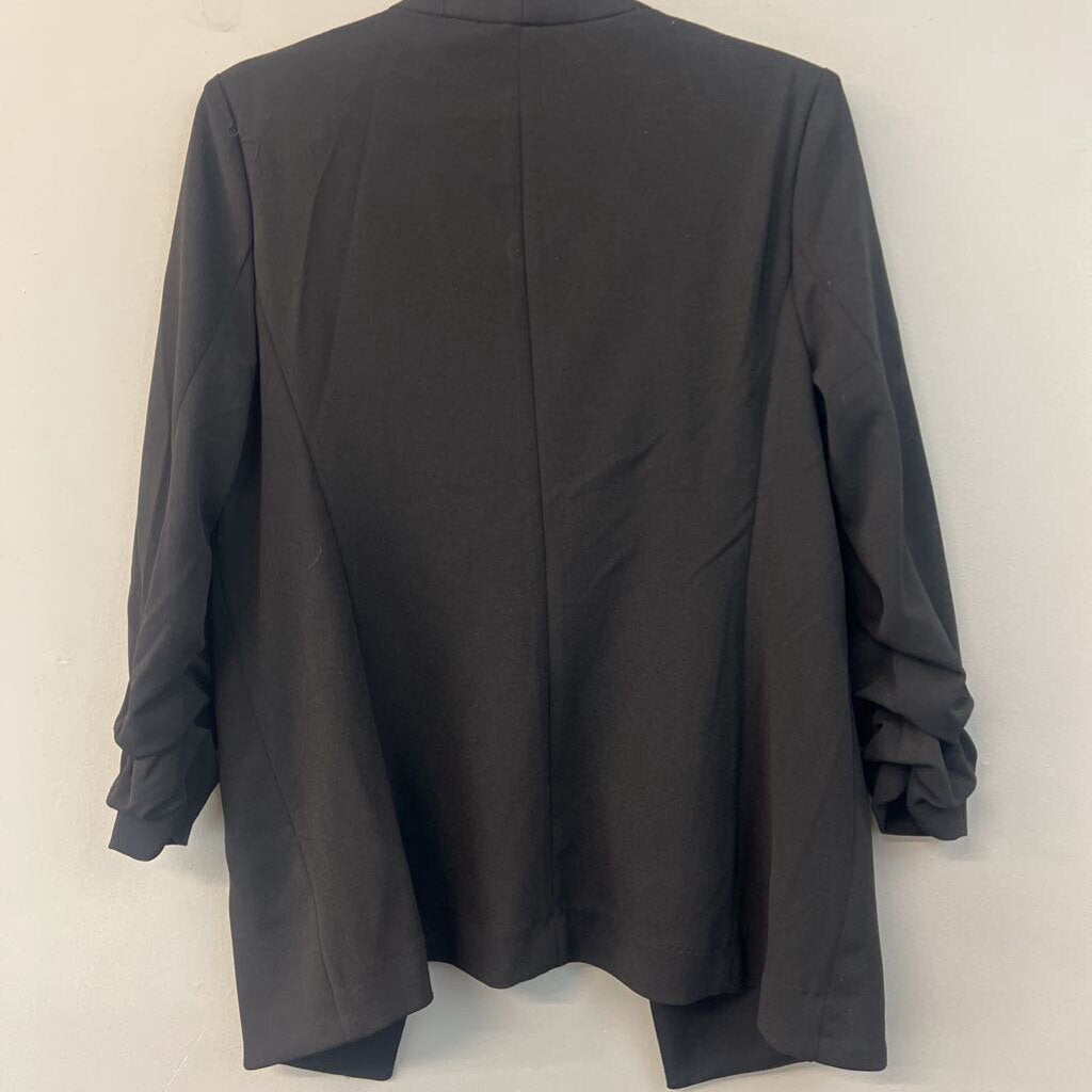 Philosophy Black Open Front Blazer Top Small