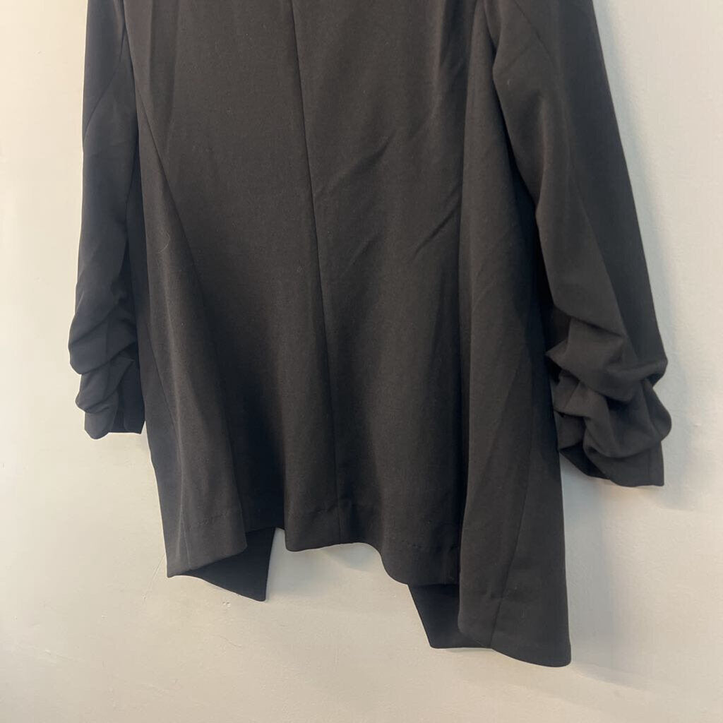 Philosophy Black Open Front Blazer Top Small