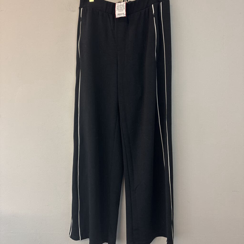 Offline by Aerie Black/ White Side Stripe Wide Leg Lounge Pants Small