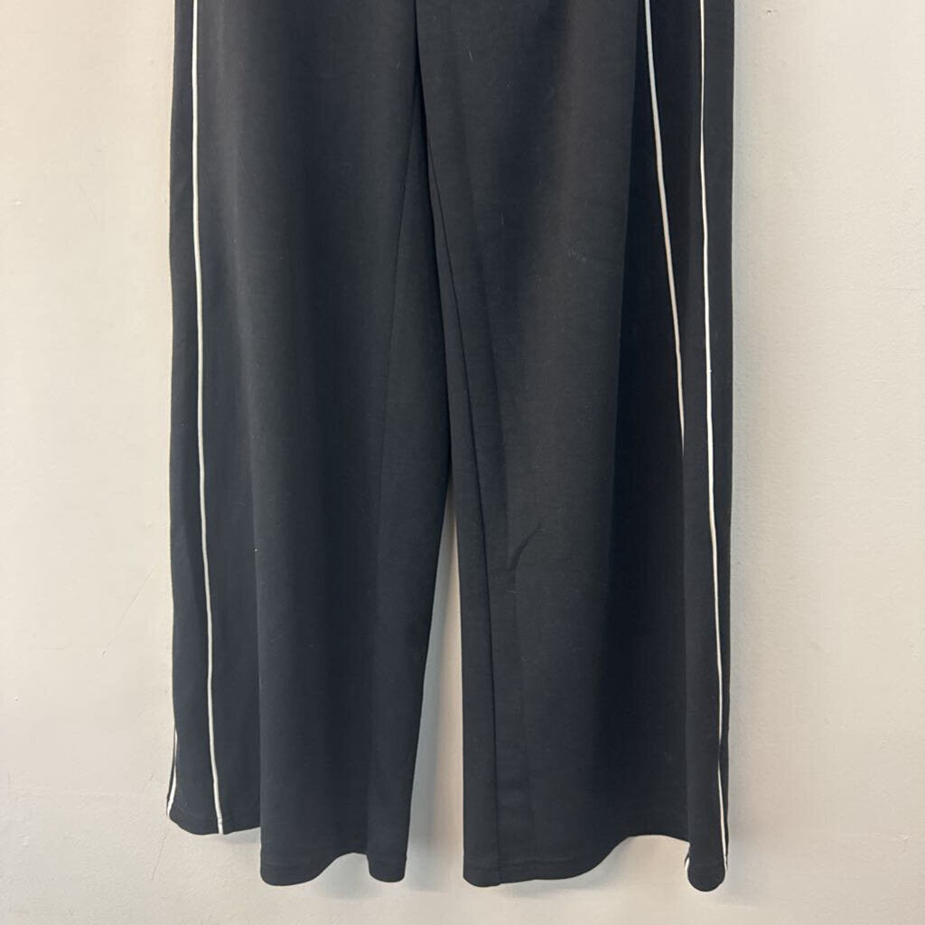 Offline by Aerie Black/ White Side Stripe Wide Leg Lounge Pants Small