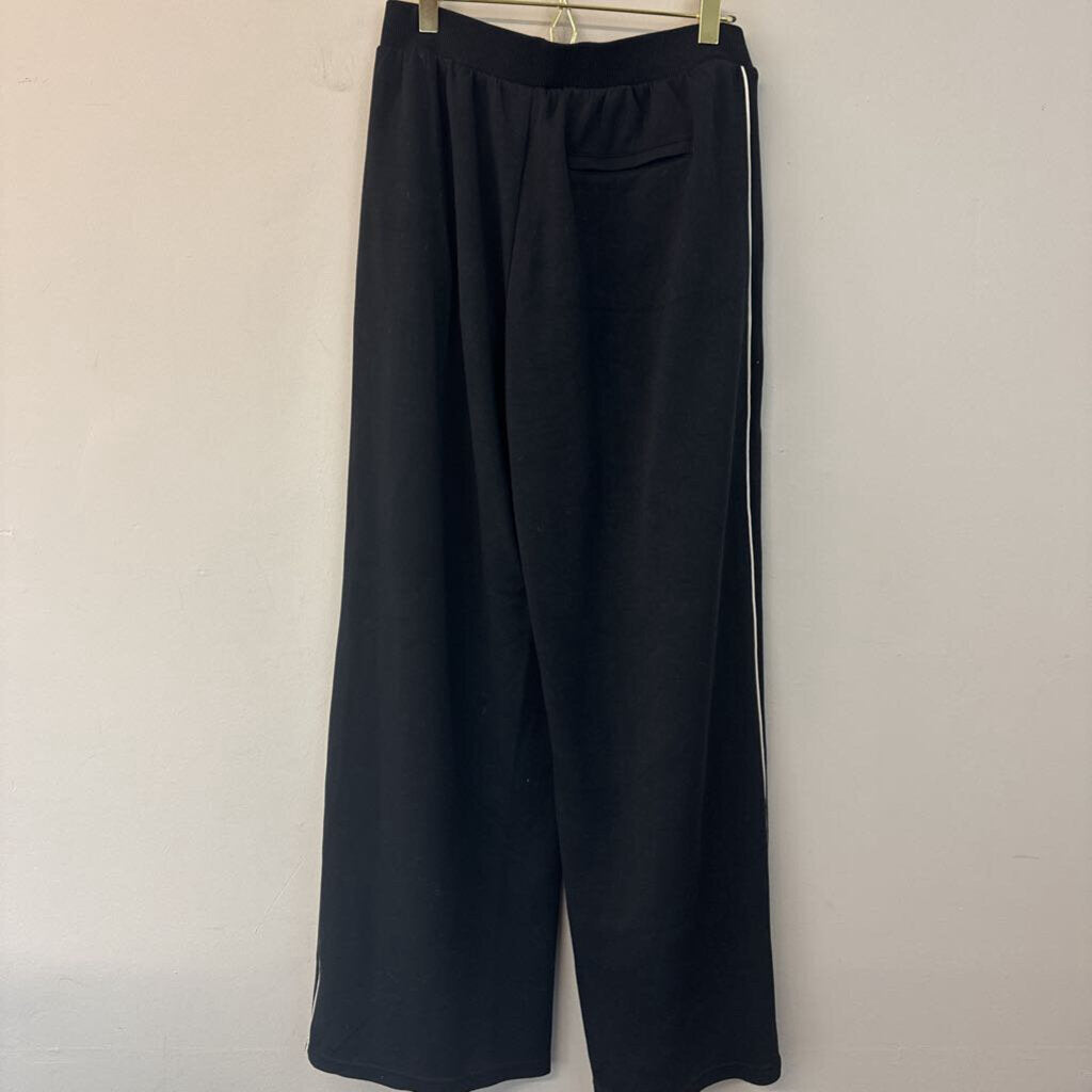 Offline by Aerie Black/ White Side Stripe Wide Leg Lounge Pants Small
