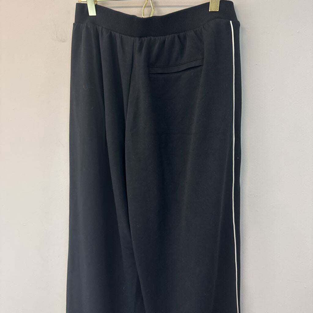 Offline by Aerie Black/ White Side Stripe Wide Leg Lounge Pants Small