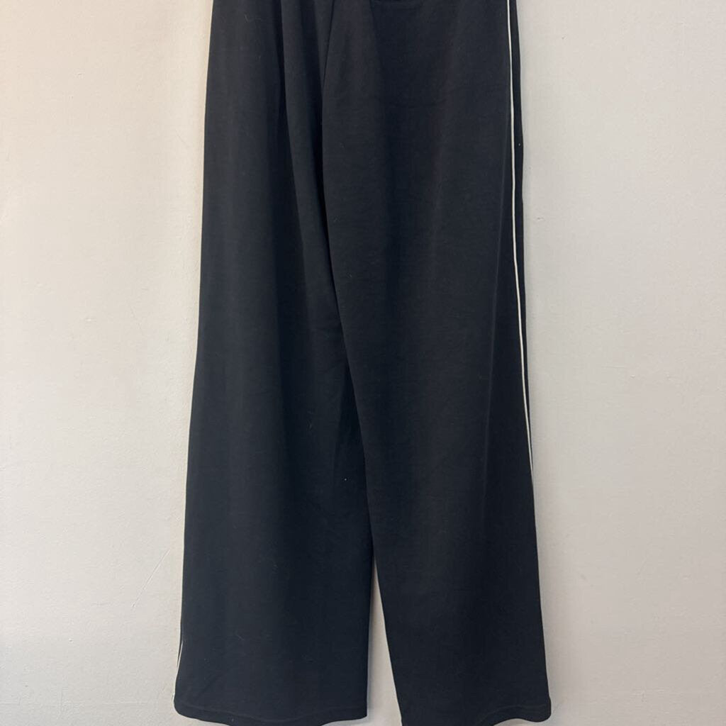 Offline by Aerie Black/ White Side Stripe Wide Leg Lounge Pants Small