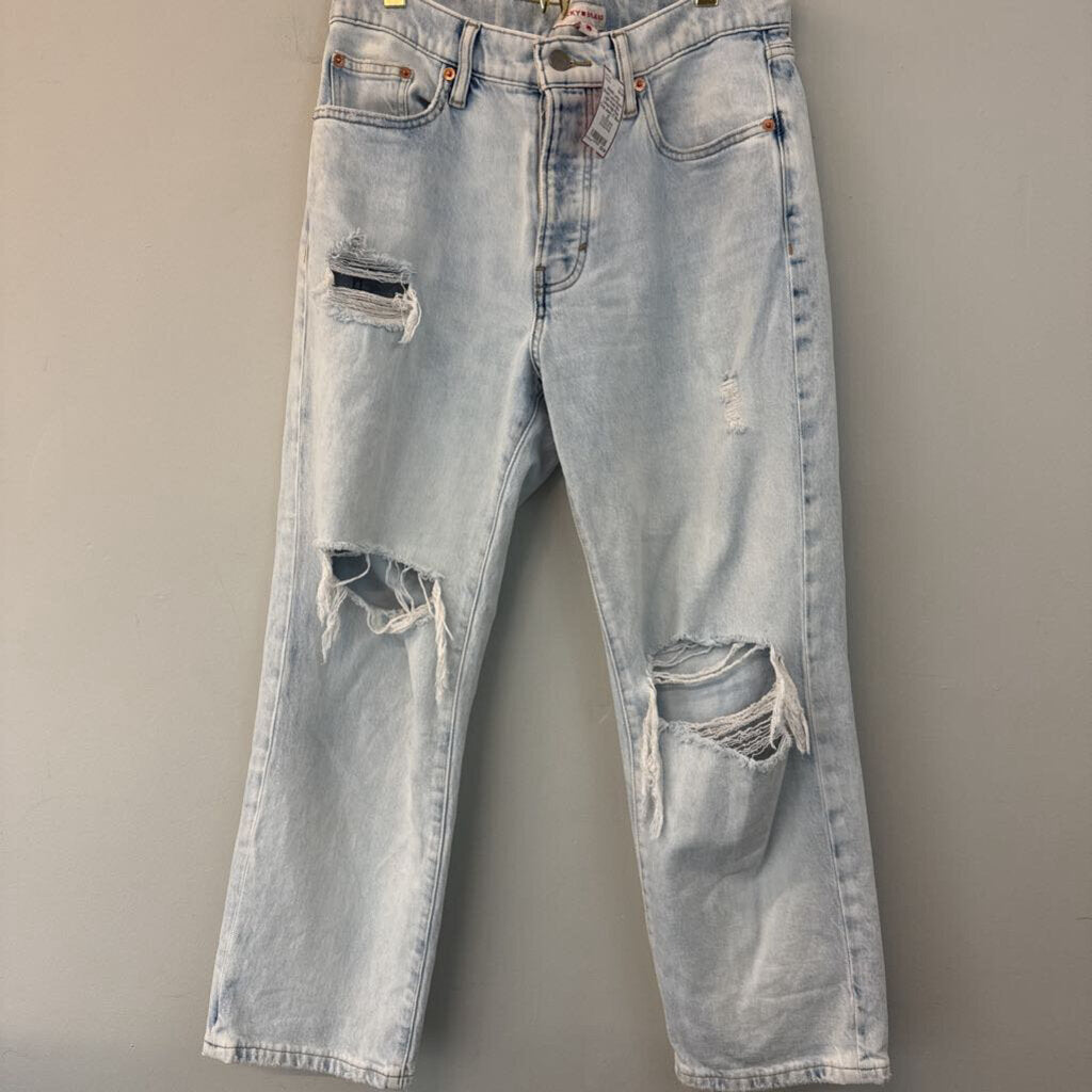 Lucky Brand Light Wash 90s Loose High Rise Crop Jeans 27