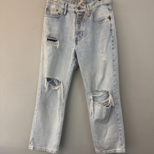 Lucky Brand Light Wash 90s Loose High Rise Crop Jeans 27