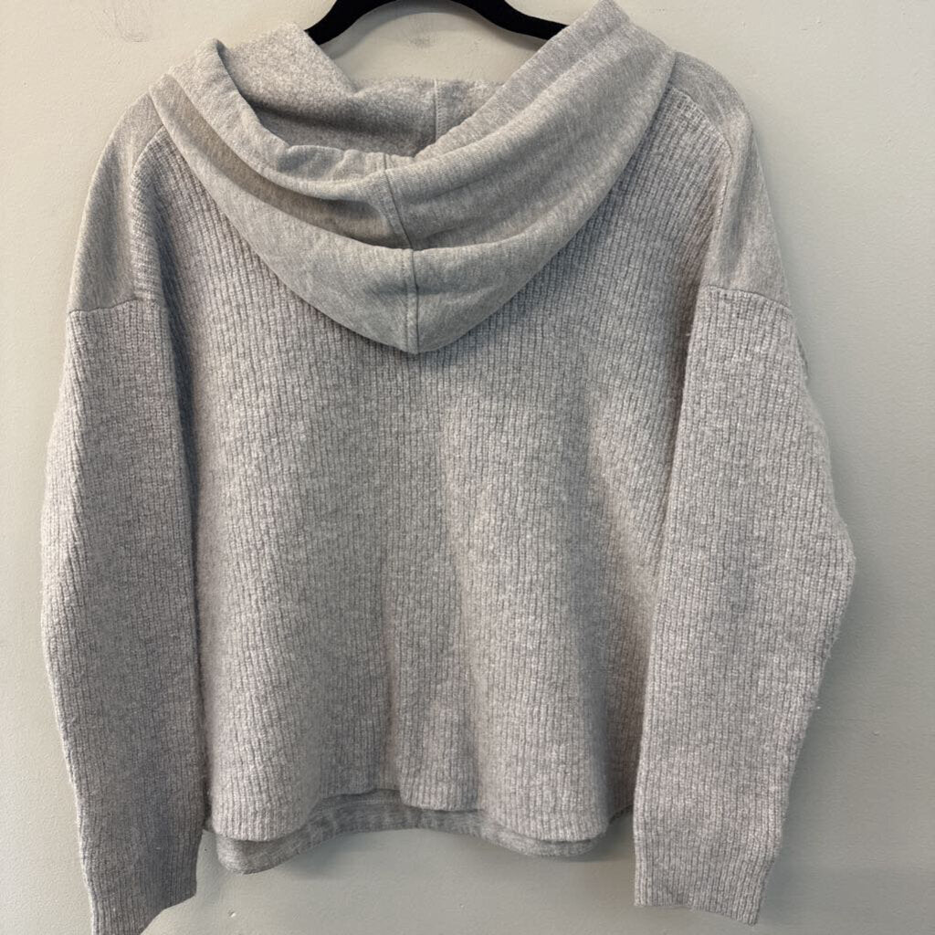 Splendid Grey Sweater Sleeve Hoodie Extra Large