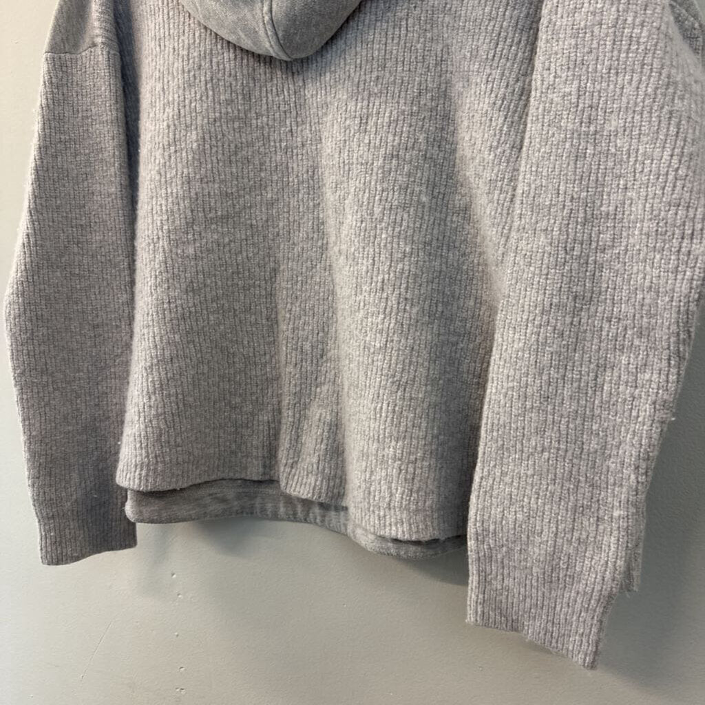 Splendid Grey Sweater Sleeve Hoodie Extra Large