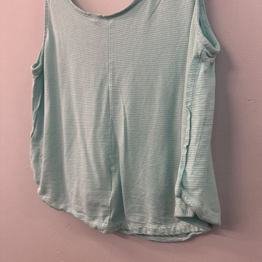 Adidas Blue/ Green Cropped Tank Top Medium
