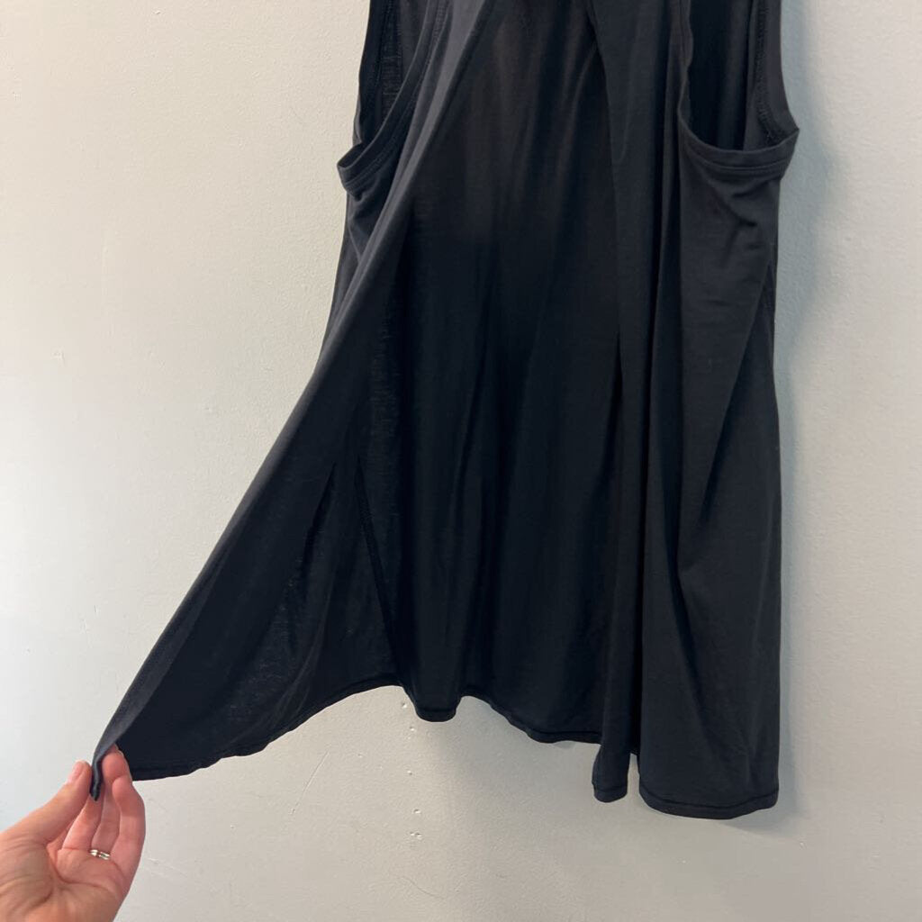 Lululemon Black Open Back Tank Top Small