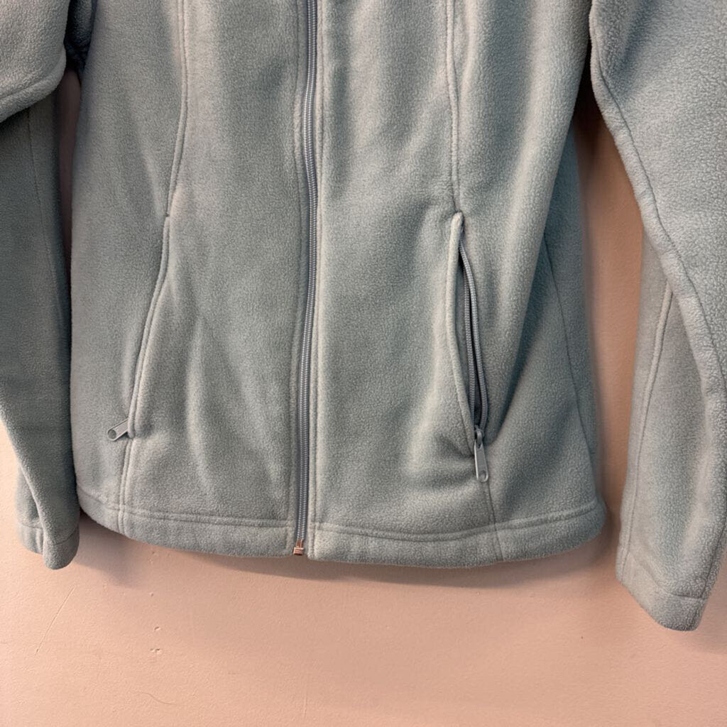 Columbia Blue Fleece Long Sleeve Zip Up Jacket Medium