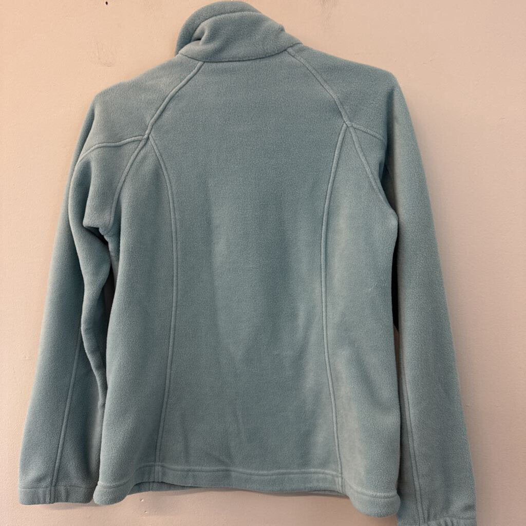 Columbia Blue Fleece Long Sleeve Zip Up Jacket Medium