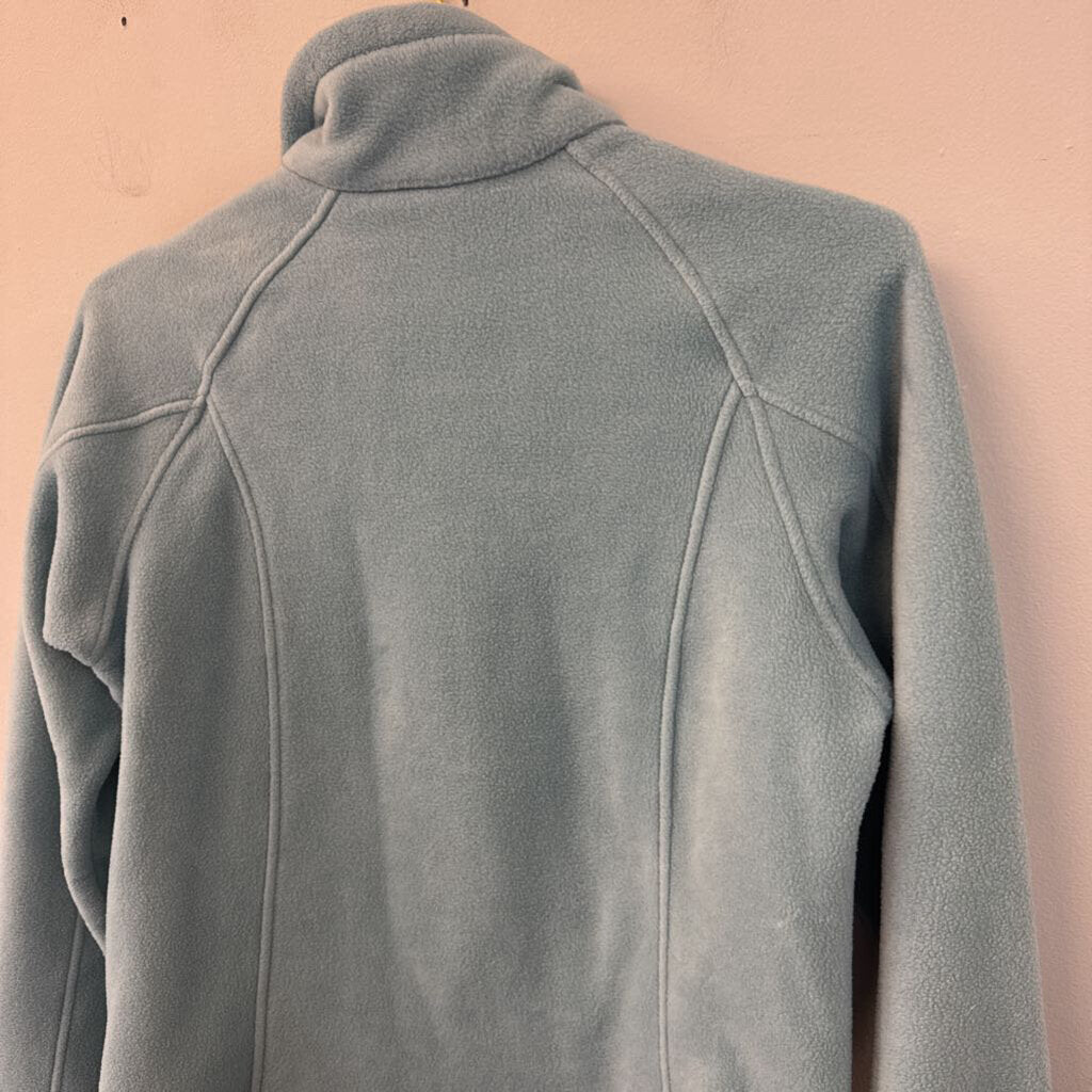 Columbia Blue Fleece Long Sleeve Zip Up Jacket Medium