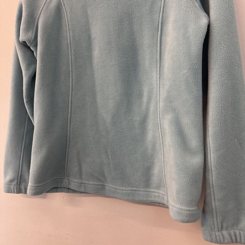 Columbia Blue Fleece Long Sleeve Zip Up Jacket Medium