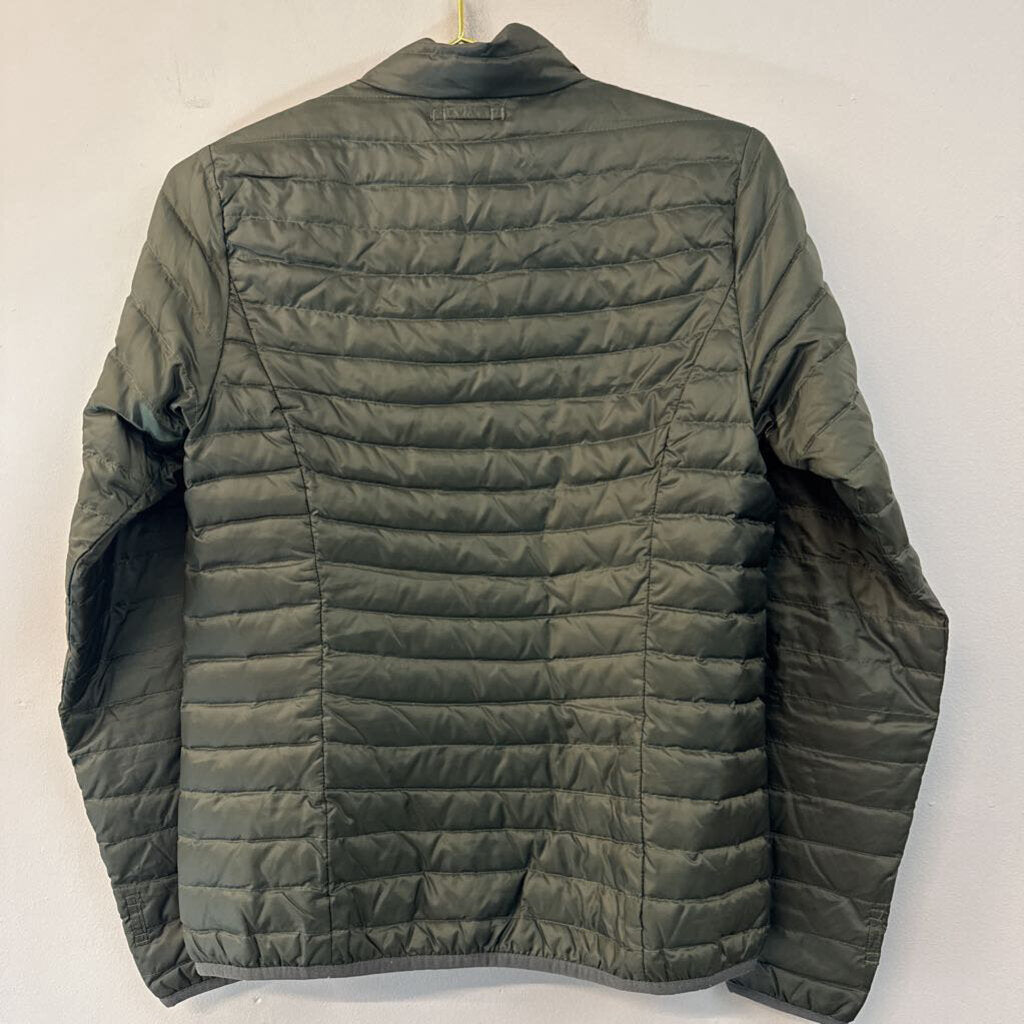 Eddie Bauer Green Quilted Lightweight Zip Up Jacket Extra Small