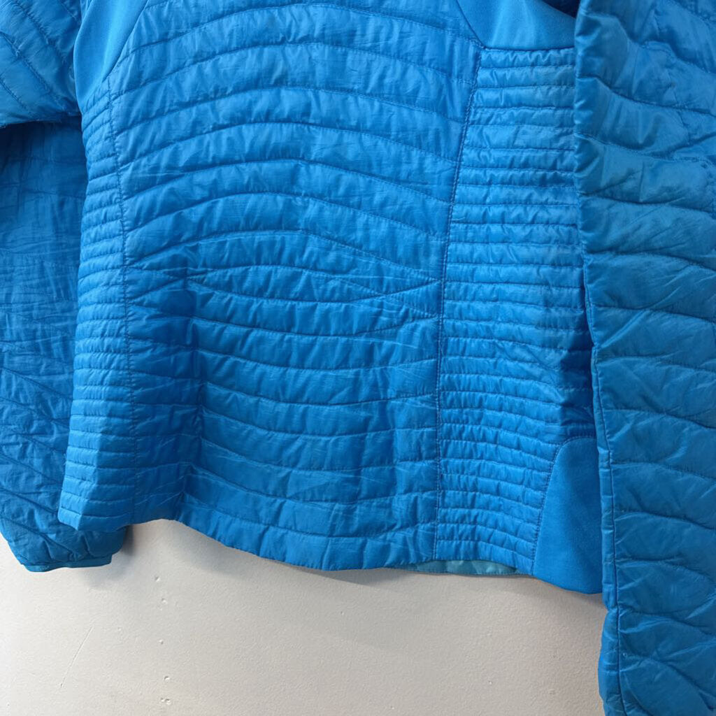 Eddie Bauer Blue Quilted Lightweight Zip Up Jacket Extra Small