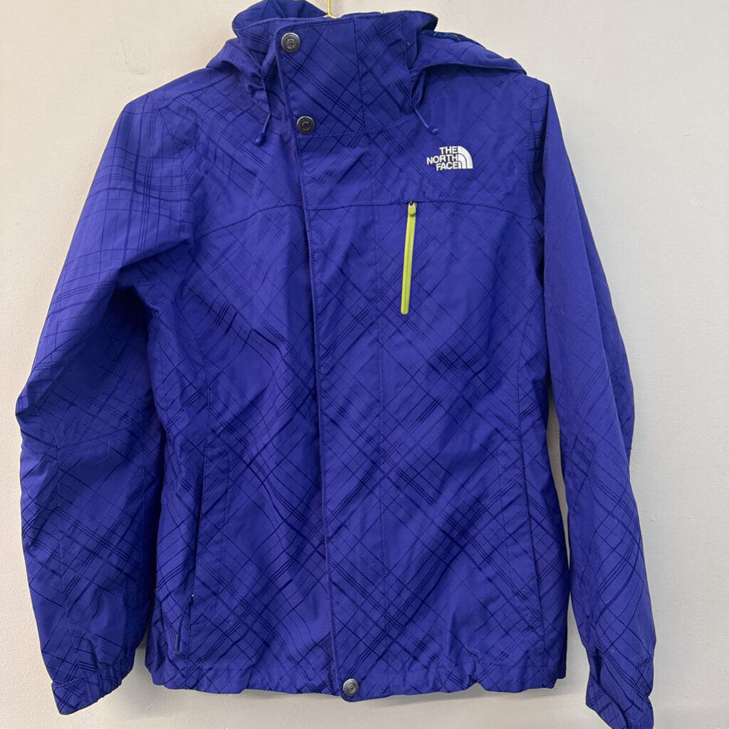 The North Face 3-in-1 Blue Plaid Jacket Small