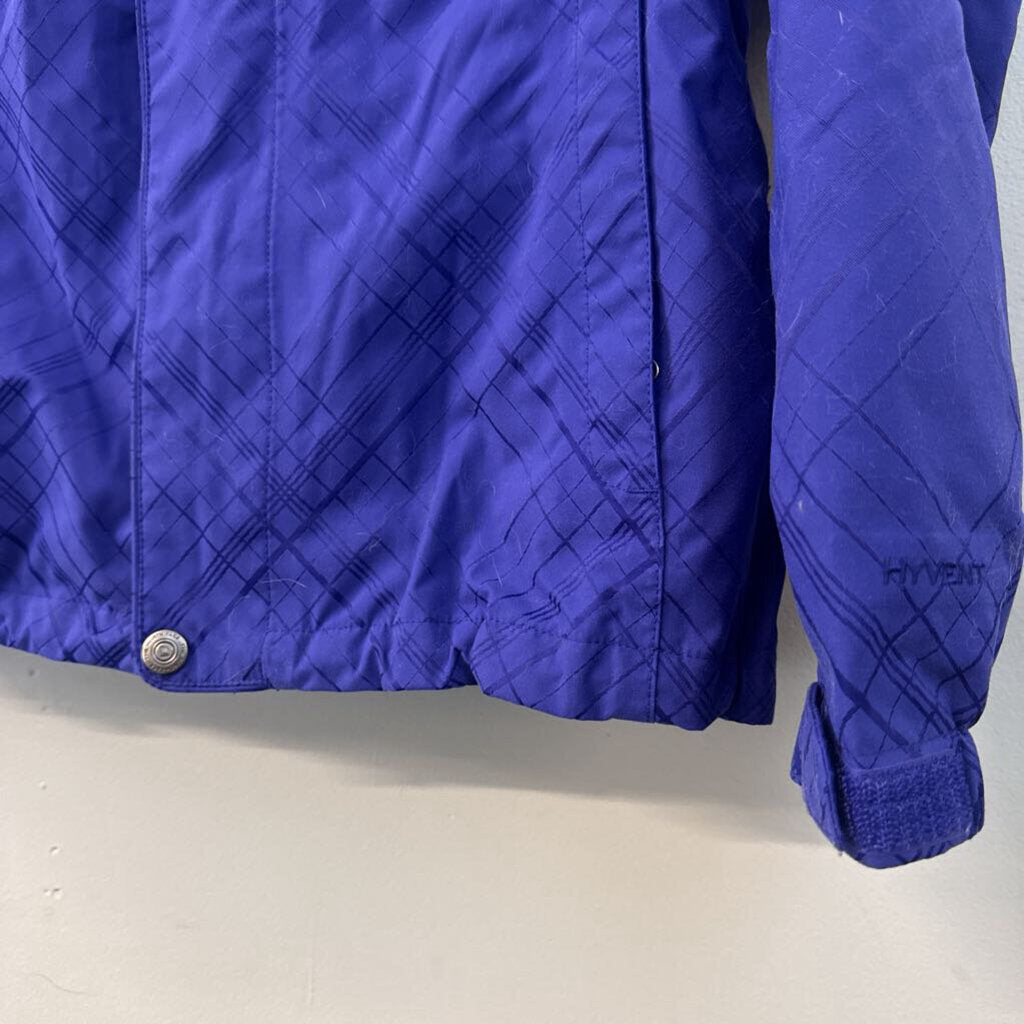 The North Face 3-in-1 Blue Plaid Jacket Small