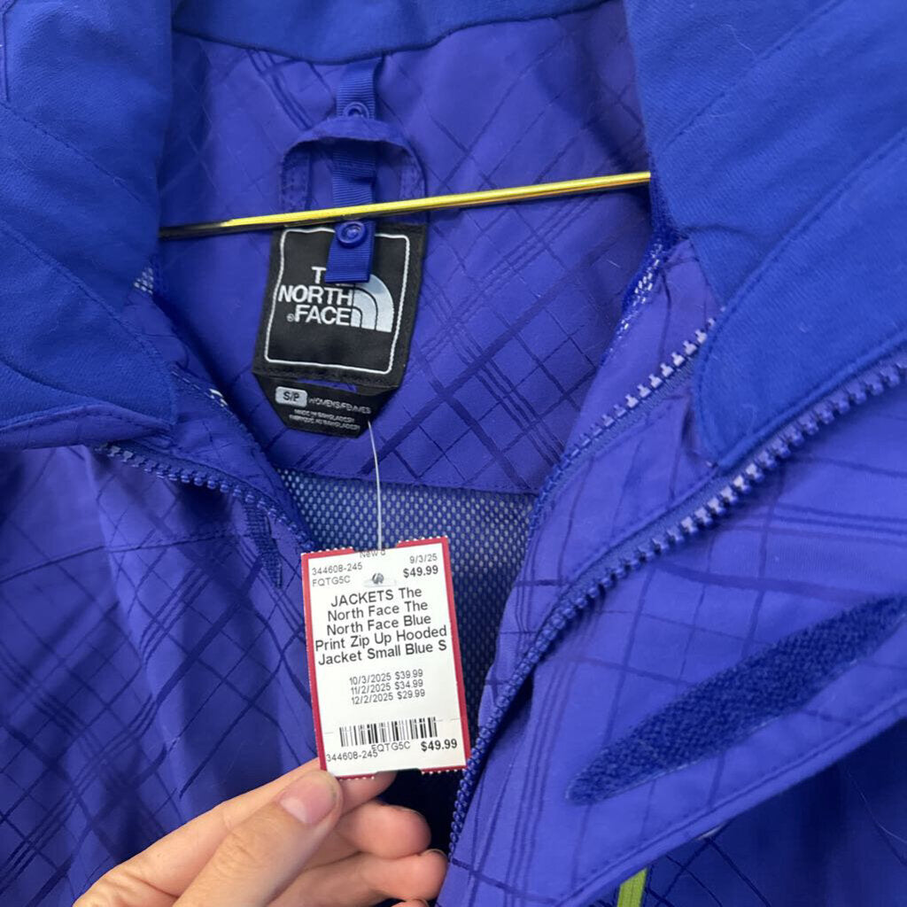 The North Face 3-in-1 Blue Plaid Jacket Small