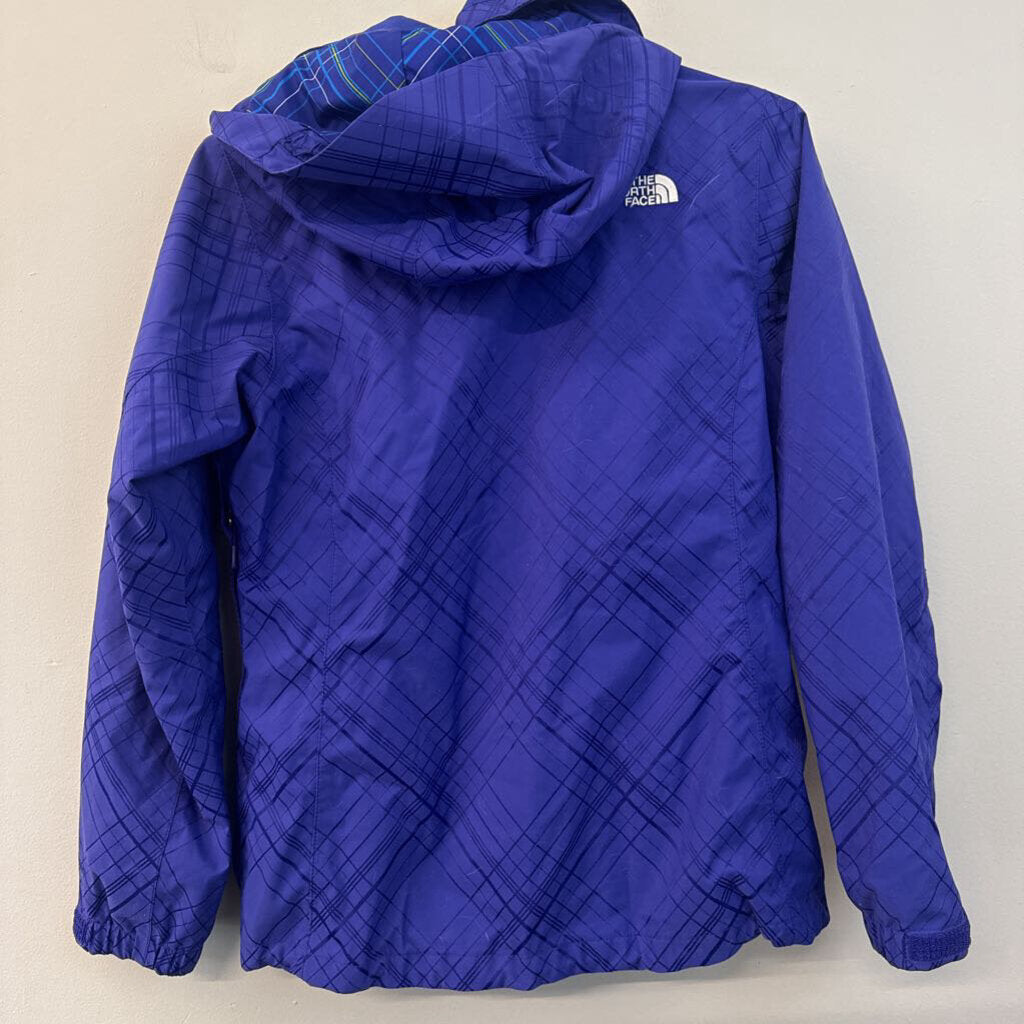 The North Face 3-in-1 Blue Plaid Jacket Small