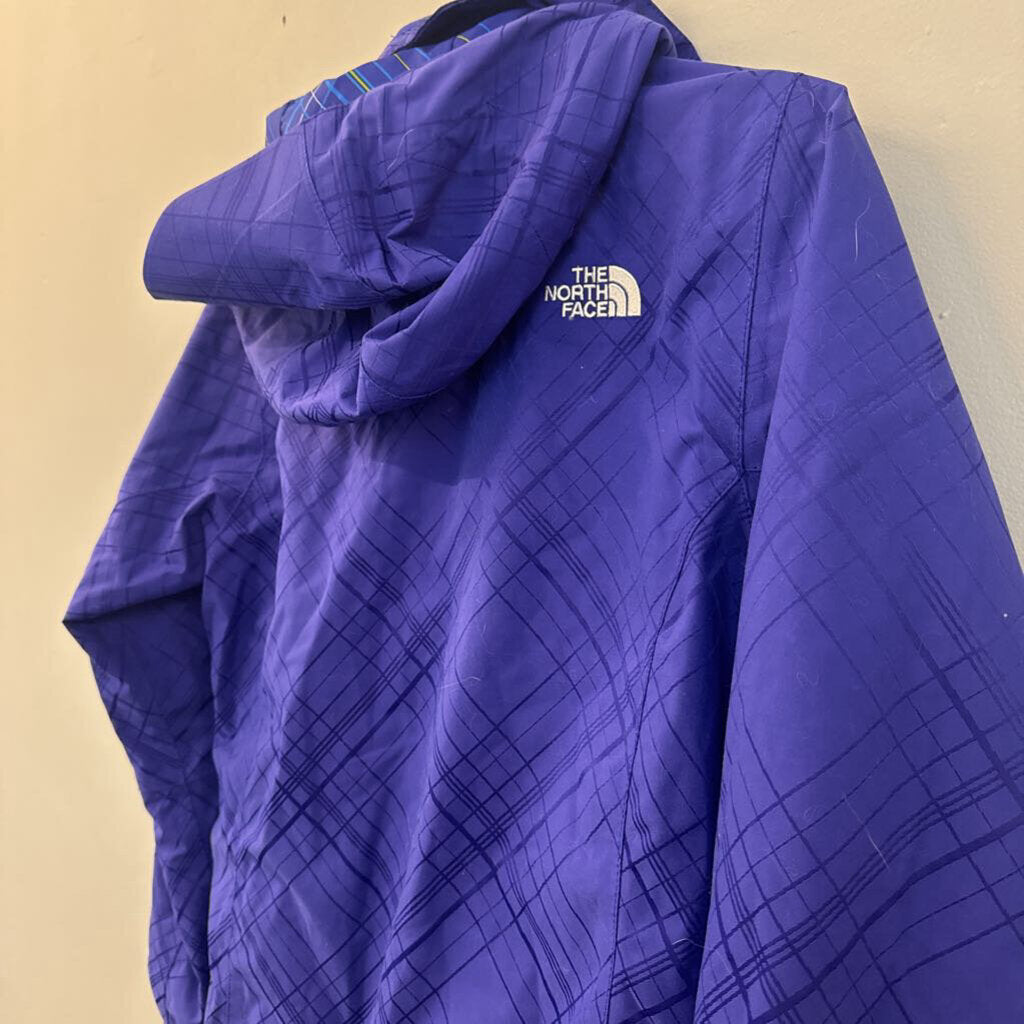 The North Face 3-in-1 Blue Plaid Jacket Small