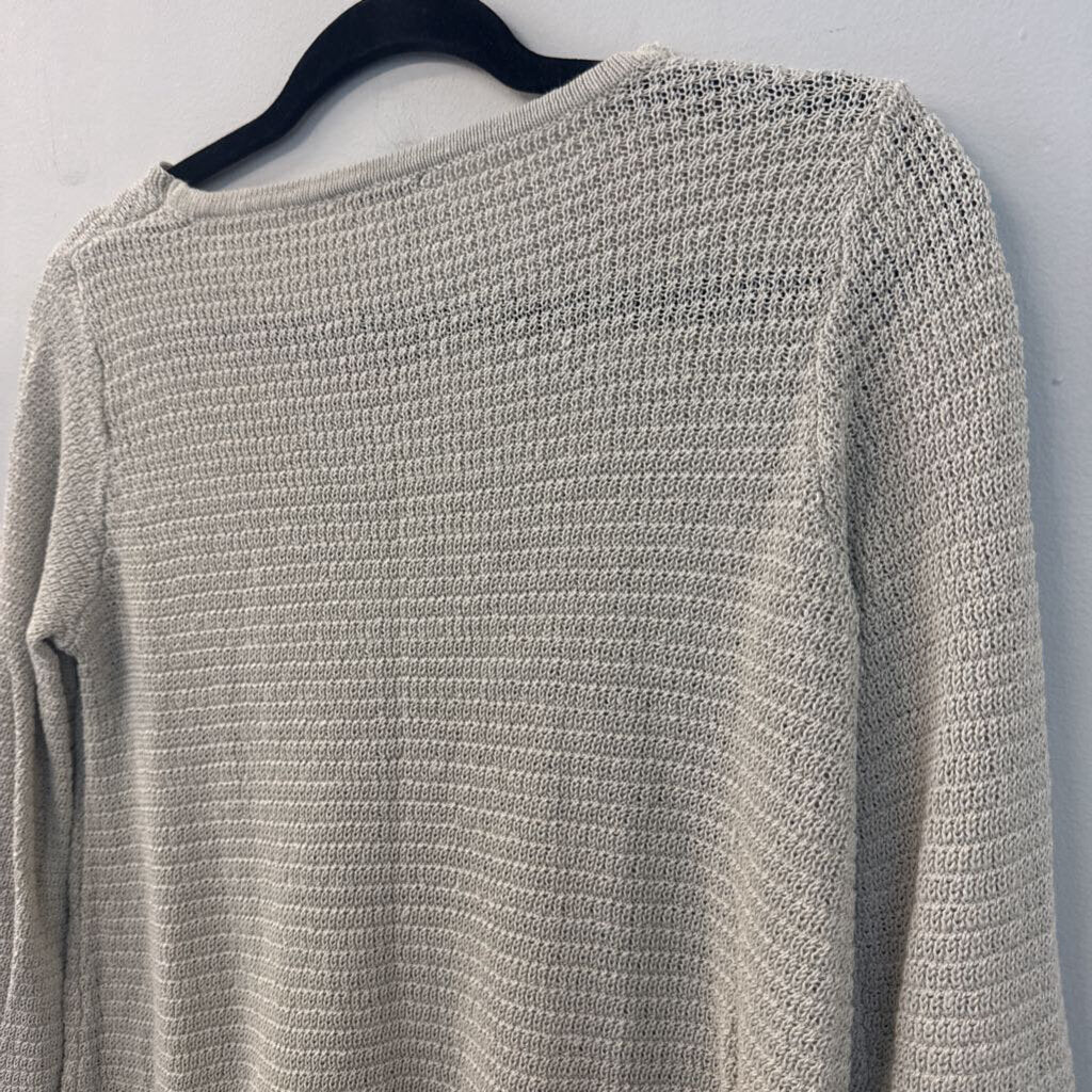 J Jill Beige Knit Sweater Top Small Petite