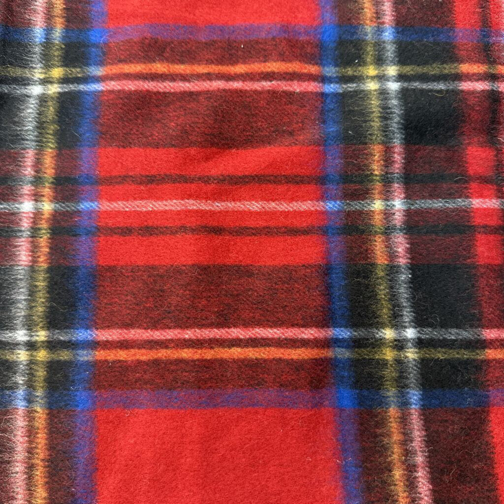 Abercrombie and Fitch Red/ Multi Plaid Scarf