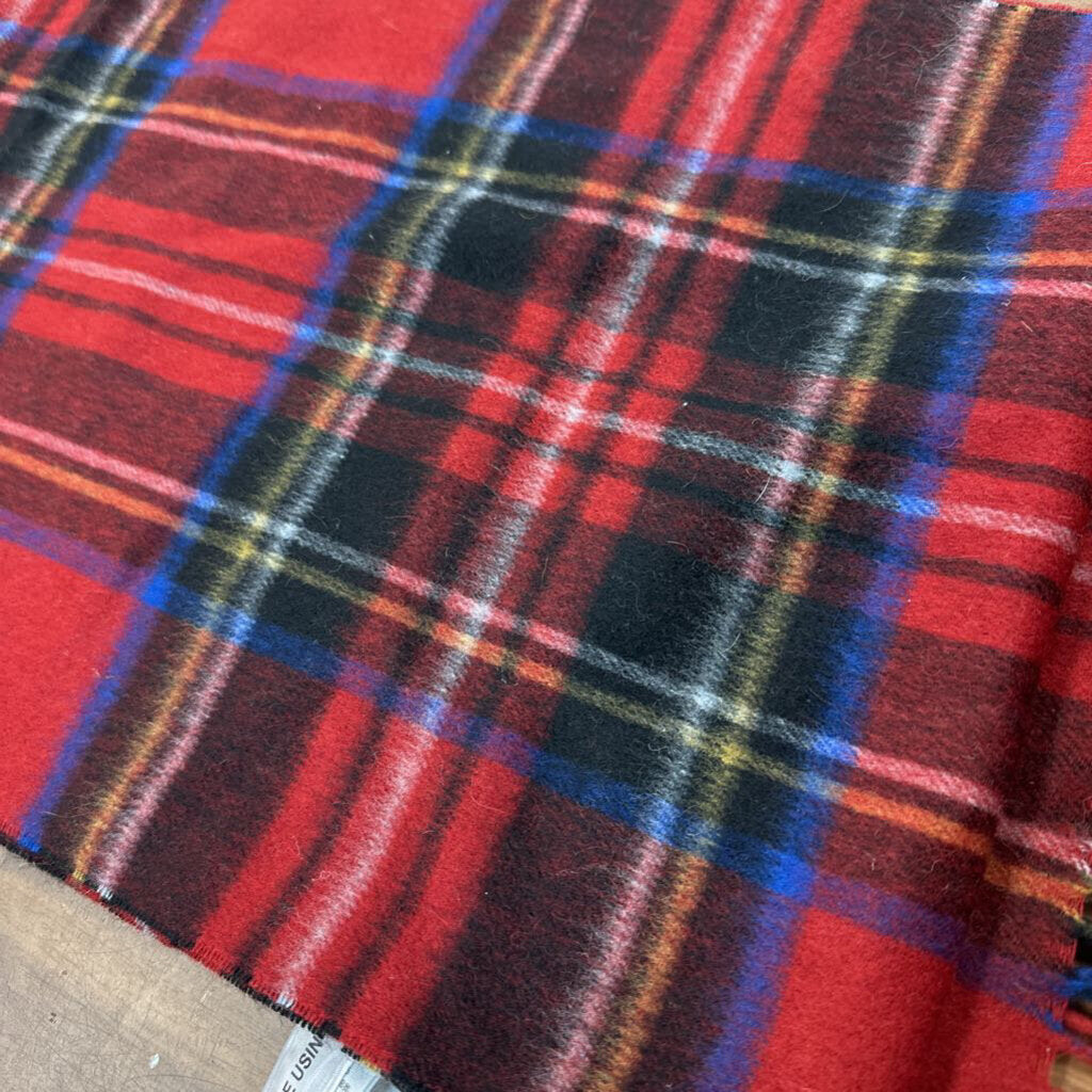 Abercrombie and Fitch Red/ Multi Plaid Scarf